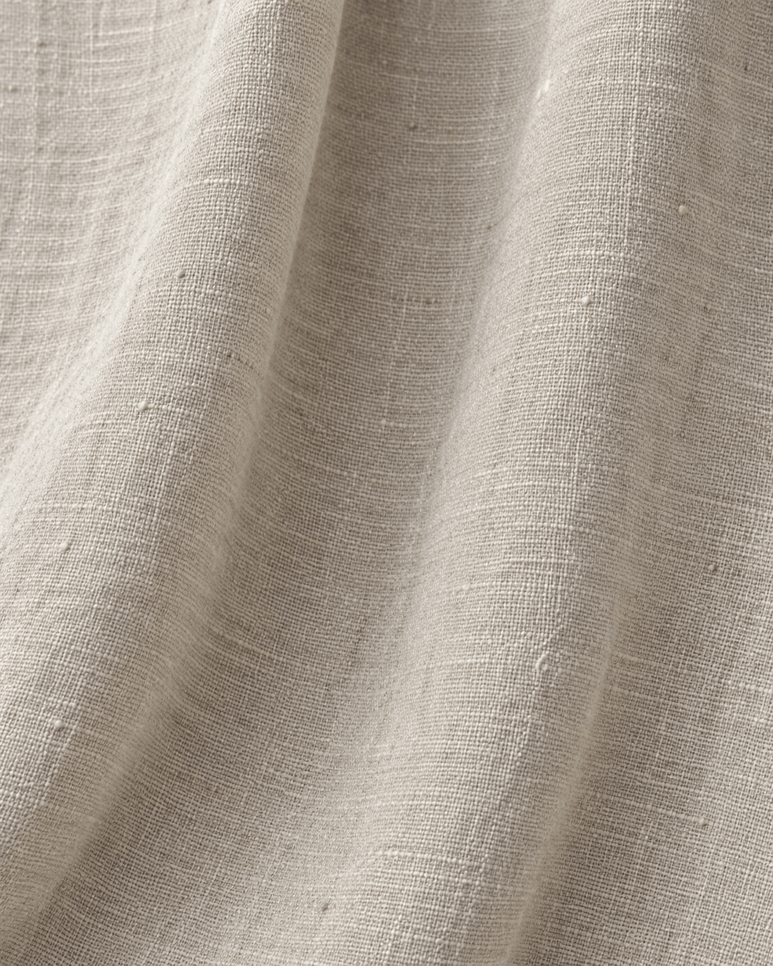 Desized fabric in soft folds — scan-based visualization