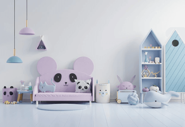 kids room valley drapery