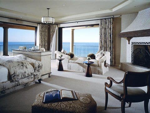 Master bedroom with ocean view