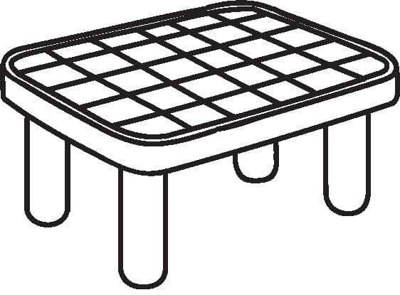 Tile Inlay Cherry Coffee Table