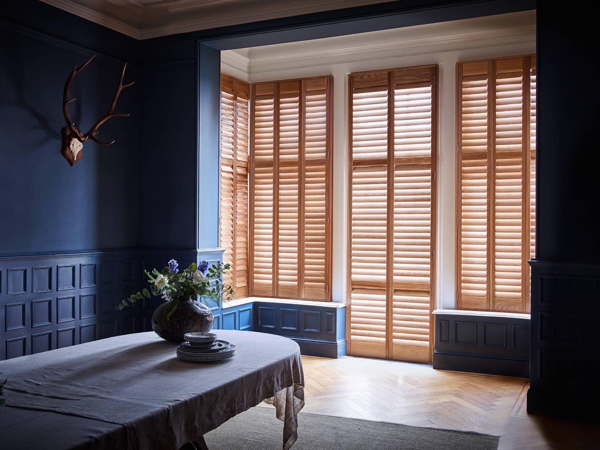 Natural interior shutters